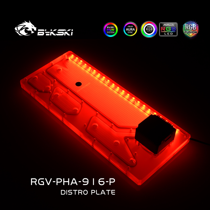 Bykski RGV-PHA-916-P Acrylic D - Distro Plate Ddc Pump Combo 评论和价格