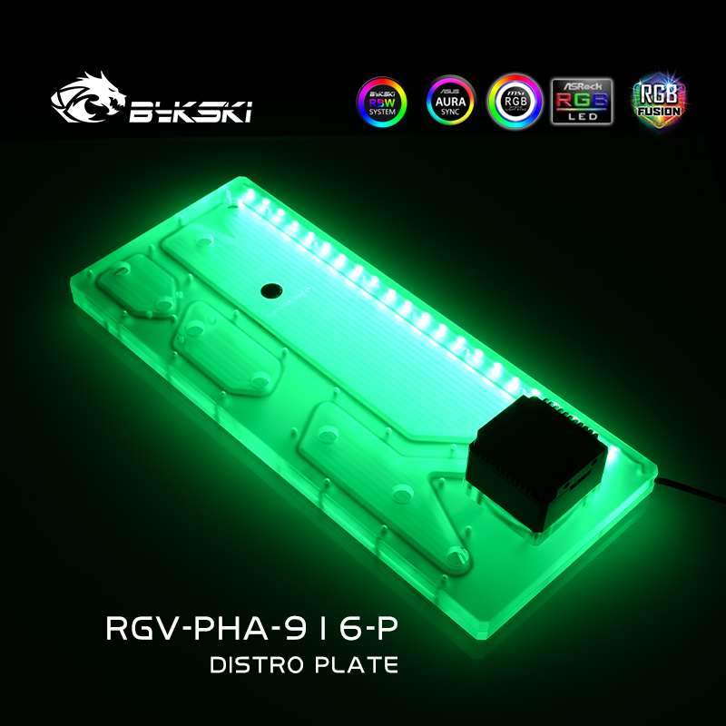 Bykski RGV-PHA-916-P Acrylic D - Distro Plate Ddc Pump Combo 评论和价格
